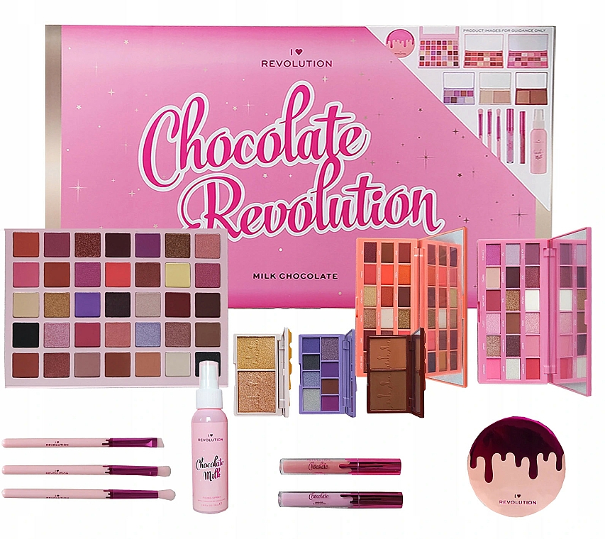 Zestaw do makijażu, 13 produktów - I Heart Revolution The Chocoholic Revolution