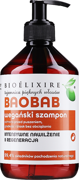 Szampon do włosów z baobabu - Bioelixire Baobab Shampoo — Zdjęcie N1