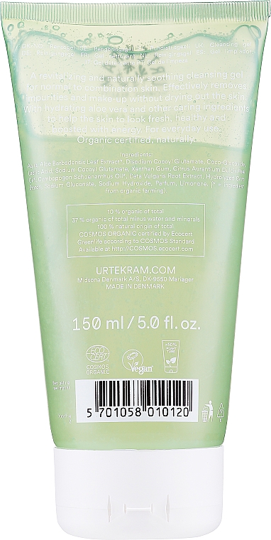 Oczyszczający żel do mycia twarzy Dzika trawa cytrynowa - Urtekram Wild Lemongrass Refreshing Facial Gel  — Zdjęcie N2