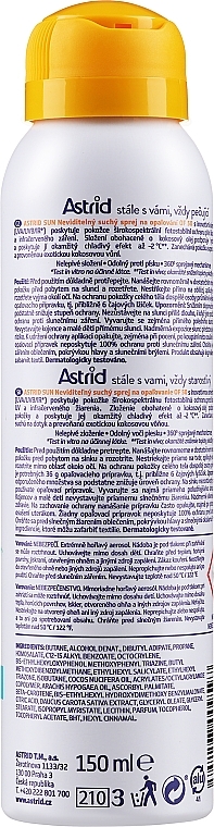 Przeciwsłoneczny spray do opalania SPF50 - Astrid Dry Sun Spray Coconut Love SPF50 — Zdjęcie N2
