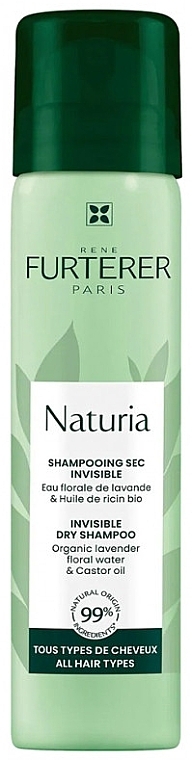 Suchy szampon do włosów - Rene Furterer Naturia Invisible Dry Shampoo Organic Lavender Floral Water & Castor Oil — Zdjęcie N1