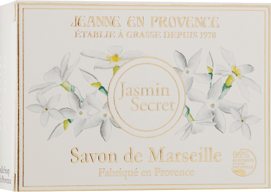 Perfumowane mydło w kostce - Jeanne en Provence Jasmin Secret Soap — Zdjęcie N2