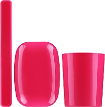 Kup Zestaw toaletowy, 42058, różowy - Top Choice Set (accessory/3pcs)