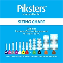 Szczoteczki międzyzębowe 7, czarne, 7 sztuk - Piksters Interdental Brushes Black Size 7 — Zdjęcie N6