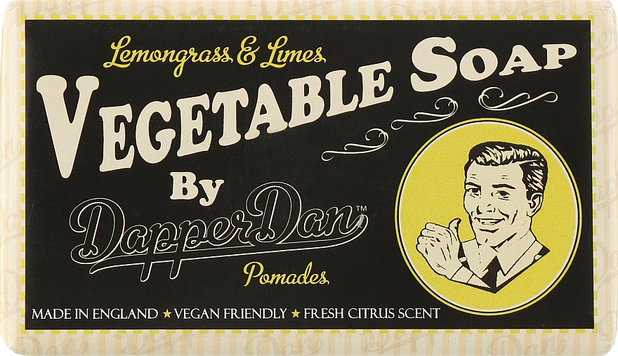 Naturalne mydło dla mężczyzn - Dapper Dan Vegetable Soap Lemongrass And Limes — Zdjęcie N1