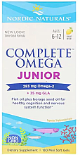 Suplement diety dla nastolatków o smaku cytrynowym Kwasy Omega-3 - Nordic Naturals Complete Omega Junior — Zdjęcie N1