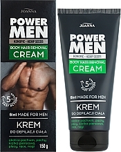 Krem do depilacji dla mężczyzn - Joanna Power Men Body Hair Removal Cream — Zdjęcie N2