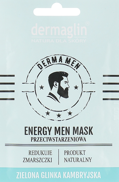 PREZENT! Maska do twarzy dla mężczyzn Odmłodzenie - Dermaglin Energy Men Mask — Zdjęcie N1