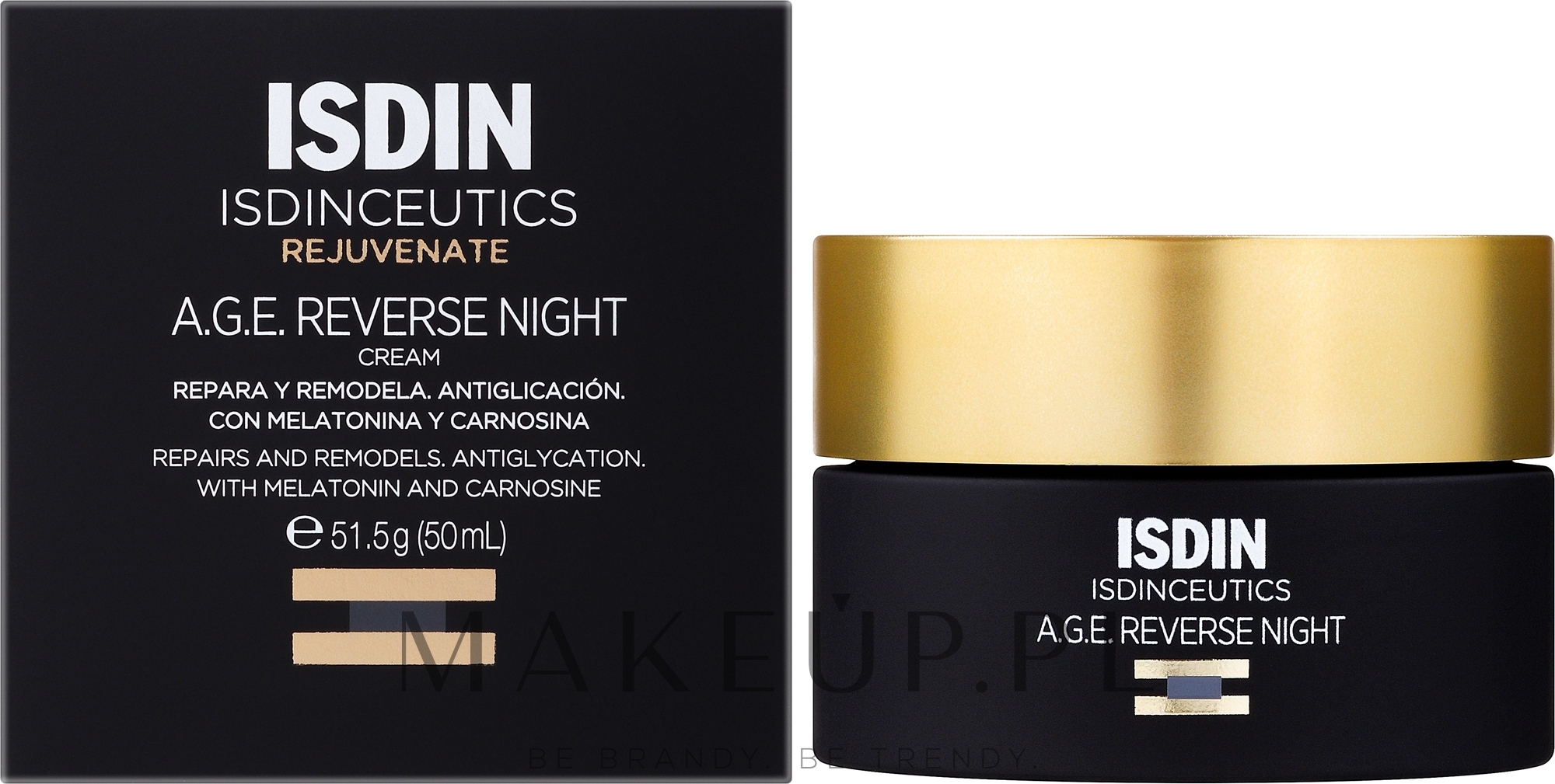 Przeciwstarzeniowy krem do twarzy na noc - Isdin Isdinceutics Age Reverse Night Cream — Zdjęcie 50 ml