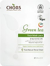 Kup Maska do twarzy poprawiająca koloryt skóry Zielona herbata - CHOBS Green Tea Face Mask Pack