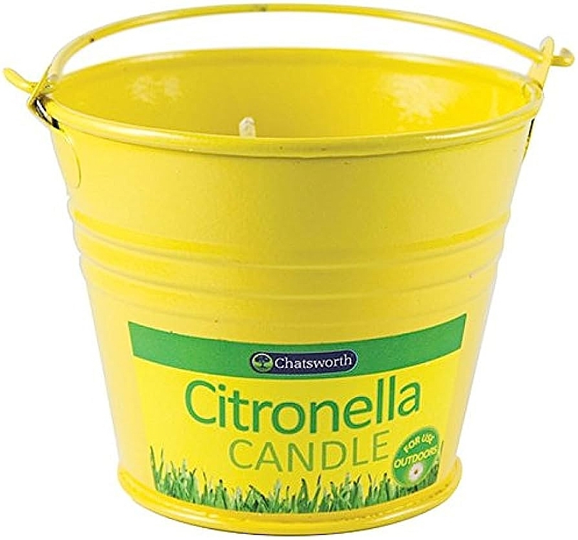 Świeca ogrodowa o zapachu cytrusów, w wiaderku - Chatsworth Citronella Metal Bucket Candle — Zdjęcie N1