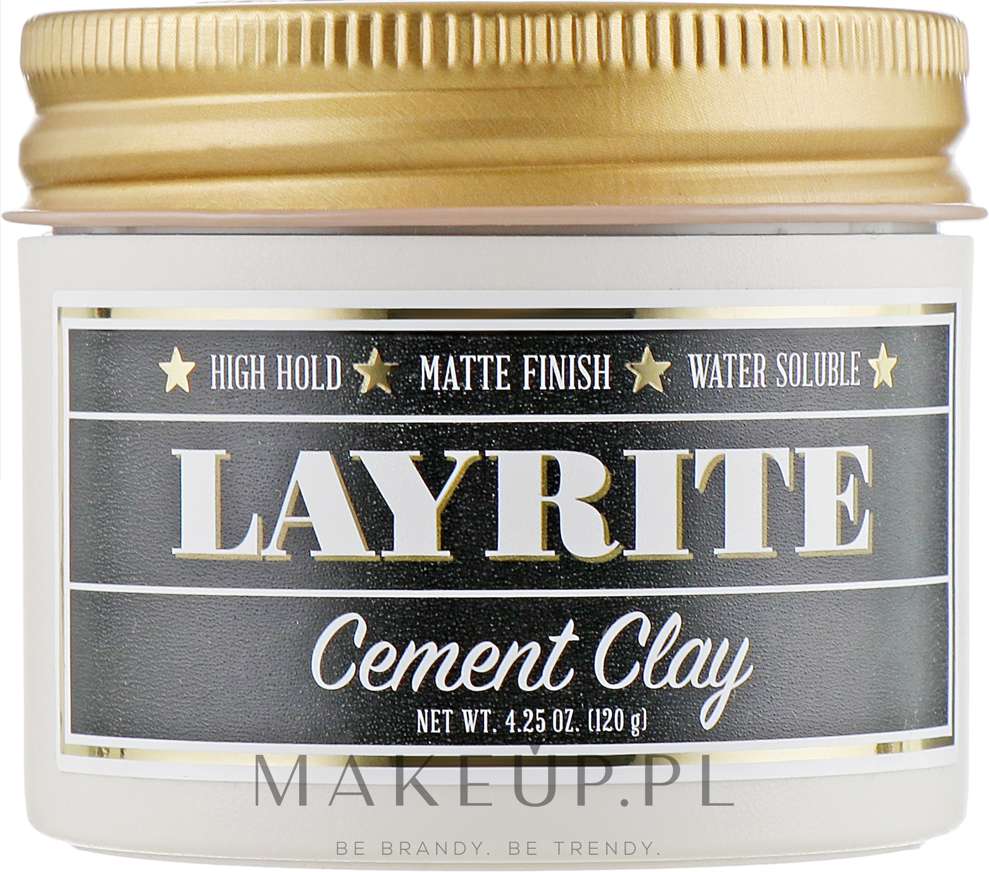 Glinka do stylizacji włosów - Layrite Cement Hair Clay — Zdjęcie 120 g