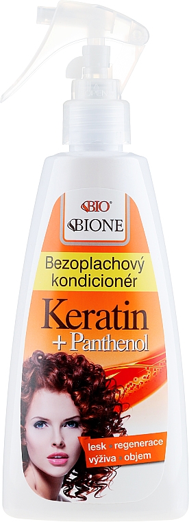 Odżywka bez spłukiwania do włosów Keratyna i pantenol - Bione Cosmetics Keratin + Panthenol Leave-in Conditioner — Zdjęcie N1
