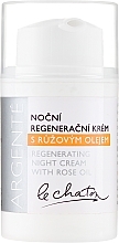 PRZECENA! Regenerujący krem do twarzy na noc - Le Chaton Argenté Replenishing Night Cream With Rose Oil * — Zdjęcie N1