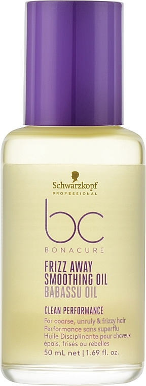 Olejek do włosów - Schwarzkopf Professional Bonacure Frizz Away Smoothing Oil — Zdjęcie N1