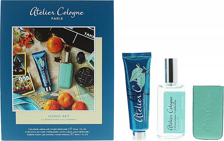 Atelier Cologne Clementine California - Zestaw (edc 30 ml + h/cr 30 ml + case) — Zdjęcie N1