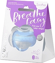 Smoczek dla dzieci od 2,5 roku życia z pojemnikiem do przechowywania, niebieski - Curaprox Baby Soother Breathe Easy  — Zdjęcie N5