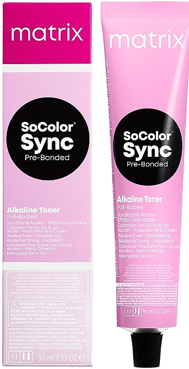 PRZECENA! Toner do włosów - Matrix SoColor Sync Alkaline Toner * — Zdjęcie N4