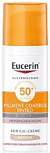 Krem-żel do opalania - Eucerin Sun Protection Pigment Control Tinted SPF 50+ — Zdjęcie N1