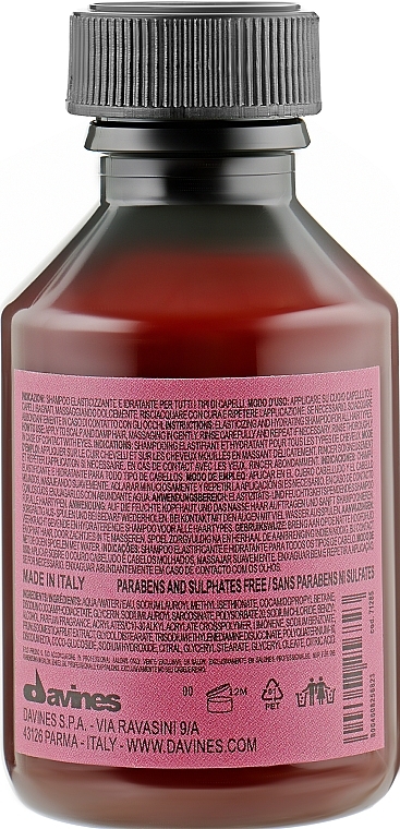 Łagodnie myjący szampon do włosów - Davines Replumping Shampoo — Zdjęcie N2