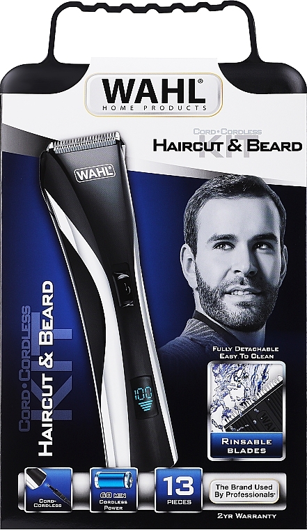 Maszynka do strzyżenia włosów - Wahl 9697-101 Hybrid Clipper Hair & Beard Cutting Kit — Zdjęcie N1