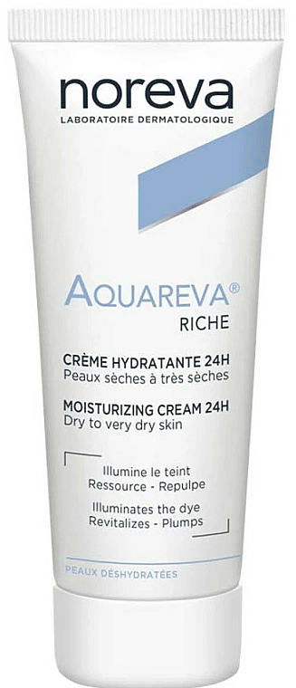 Krem do twarzy na dzień - Noreva Laboratoires Aquareva Moiturizing Cream Rich Textured