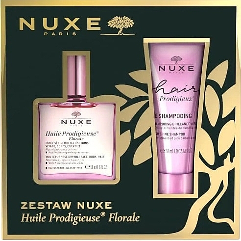 Zestaw - Nuxe Huile Prodigieuse Florale (oil 50 ml + shm 30 ml) — Zdjęcie N1