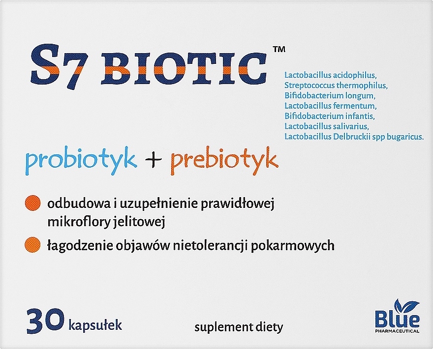 PRZECENA! Suplement diety Probiotyk + prebiotyk - S7 Biotic * — Zdjęcie N1