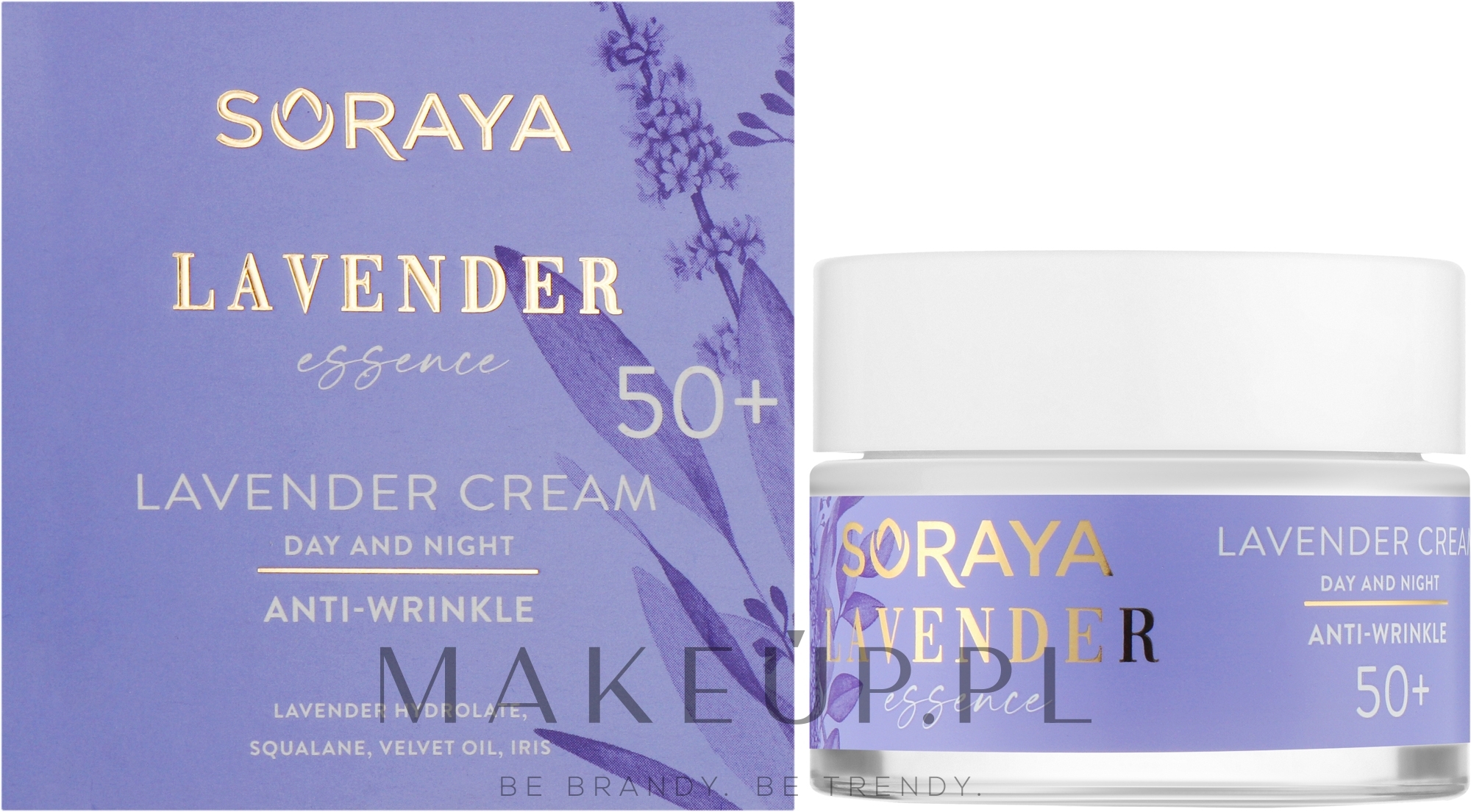 Lawendowy krem przeciwzmarszczkowy do twarzy na dzień i na noc 50+ - Soraya Lavender Essence — Zdjęcie 50 ml