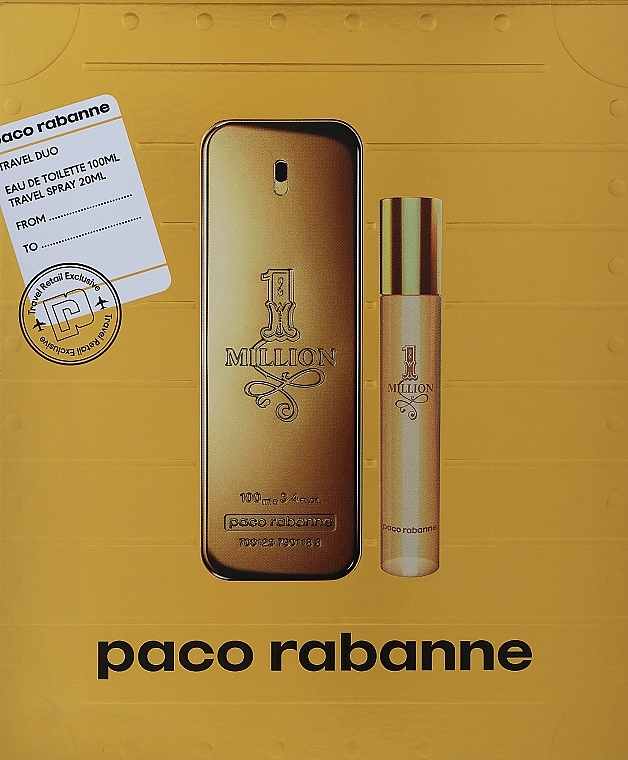 Paco Rabanne 1 Million - Zestaw (edt/100 ml+edt/20 ml) — Zdjęcie N1