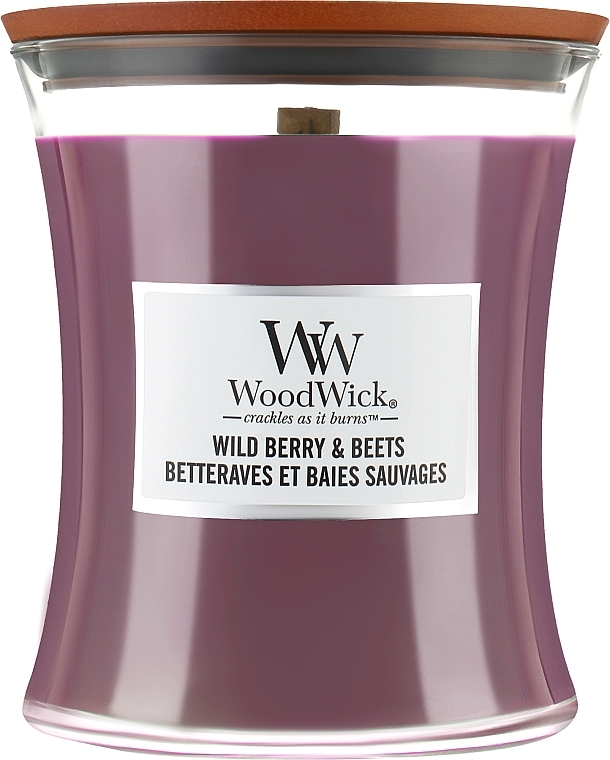 Świeca zapachowa w szkle - Woodwick Hourglass Candle Wild Berry & Beets — Zdjęcie N3