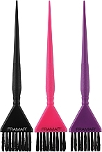 Kup Zestaw pędzli do farbowania, czarny, fioletowy, różowy - Framar Needle Coloring Brush