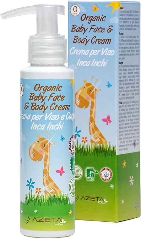Organiczny krem ​​dla niemowląt do twarzy i ciała - Azeta Bio Organic Baby Face & Body Cream — Zdjęcie N1