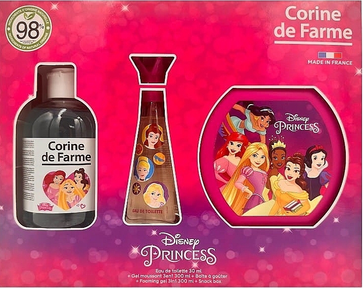 Corine De Farme Princess - Zestaw (edt/30ml + sh/gel/300ml + acc/1pc) — Zdjęcie N1