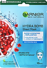 Nawilżająca maska w płachcie do twarzy - Garnier Skin Naturals Hydra Bomb Tissue Mask — Zdjęcie N3