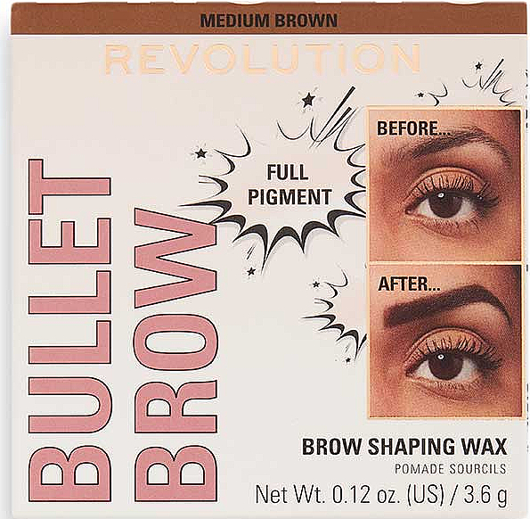 Wosk do brwi - Makeup Revolution Bullet Brow Shaping Wax — Zdjęcie N2