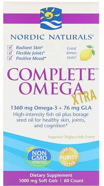 Kwas Omega-3 w żelowych kapsułkach - Nordic Naturals Complete Omega Xtra — Zdjęcie N1