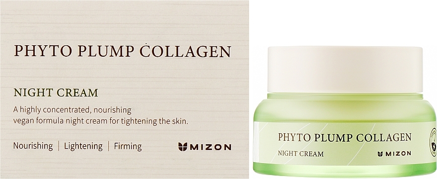 Krem do twarzy na noc z fitokolagenem - Mizon Phyto Plump Collagen Night Cream — Zdjęcie N2