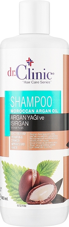 Szampon do włosów z olejem arganowym - Dr.Clinic Moroccan Argan Oil Shampoo — Zdjęcie N1