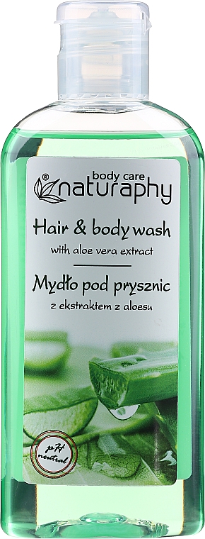 Mydło pod prysznic z ekstraktem z aloesu - Naturaphy Aloe Vera Hair & Body Wash — Zdjęcie N1
