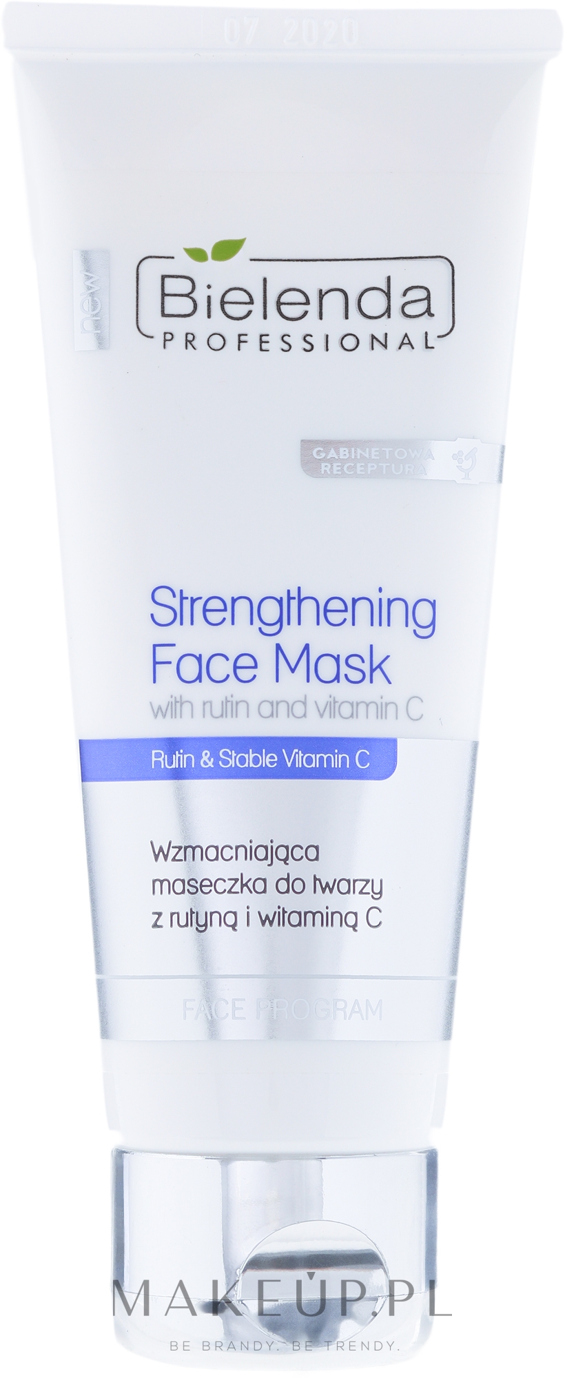 Wzmacniająca maseczka do twarzy z rutyną i witaminą C - Bielenda Professional Program Face Strengthening Face Mask — Zdjęcie 150 ml