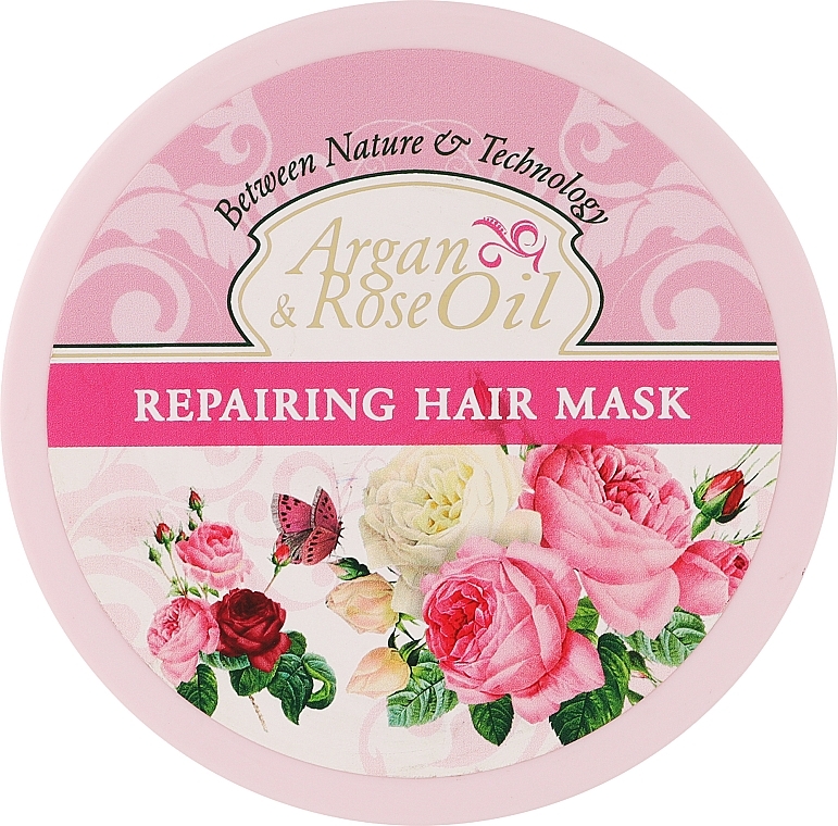 Regenerująca maska do włosów Olejek arganowy i róża - Ventoni Cosmetics Argan Rose Oil Repair & Hair Mask — Zdjęcie N1