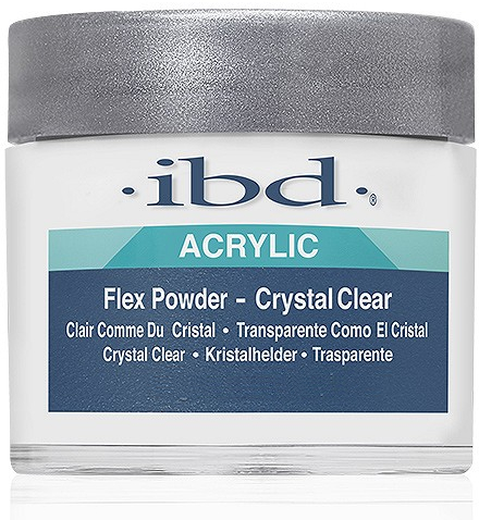 Akrylowy puder bezbarwny - IBD Spa Flex Powder Crystal Clear  — Zdjęcie N1