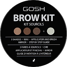 Zestaw do stylizacji brwi - Gosh Copenhagen Brow Kit — Zdjęcie N2