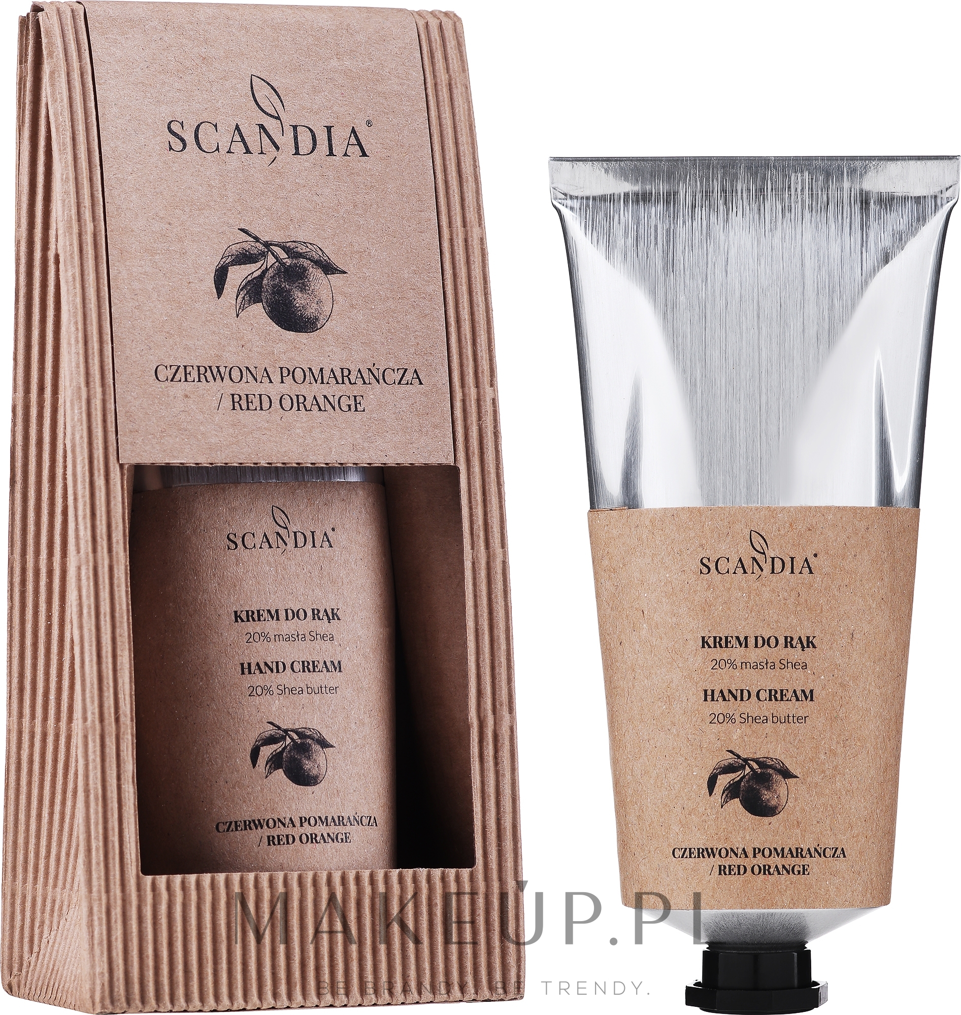 Krem do rąk Pomarańczowy - Scandia Cosmetics Hand Cream 20% Shea Orange — Zdjęcie 70 ml