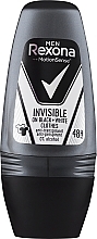 Antyperspirant w kulce dla mężczyzn - Rexona Men Invisible Black + White Antiperspirant Roll — Zdjęcie N1