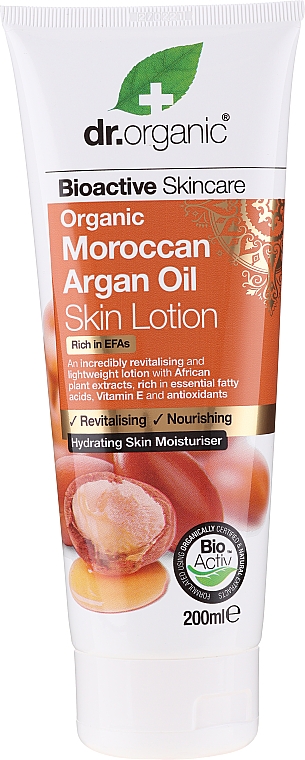 Balsam do ciała z olejem arganowym - Dr Organic Bioactive Skincare Organic Moroccan Argan Oil Skin Lotion
