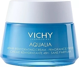 Bezzapachowy krem nawilżający - Vichy Aqualia Thermal 48H Rehydrating Cream Fragrance Free — Zdjęcie N1
