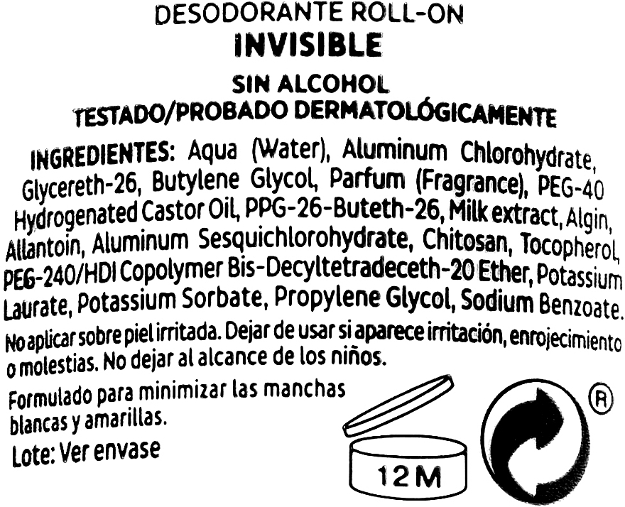 Dezodorant w kulce - Lactovit Men Invisible Deodorant Roll-On — Zdjęcie N2