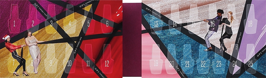 Kalendarz adwentowy, 25 produktów - OPI Terribly Nice Mini Nail Lacquer Advent Calendar — Zdjęcie N2